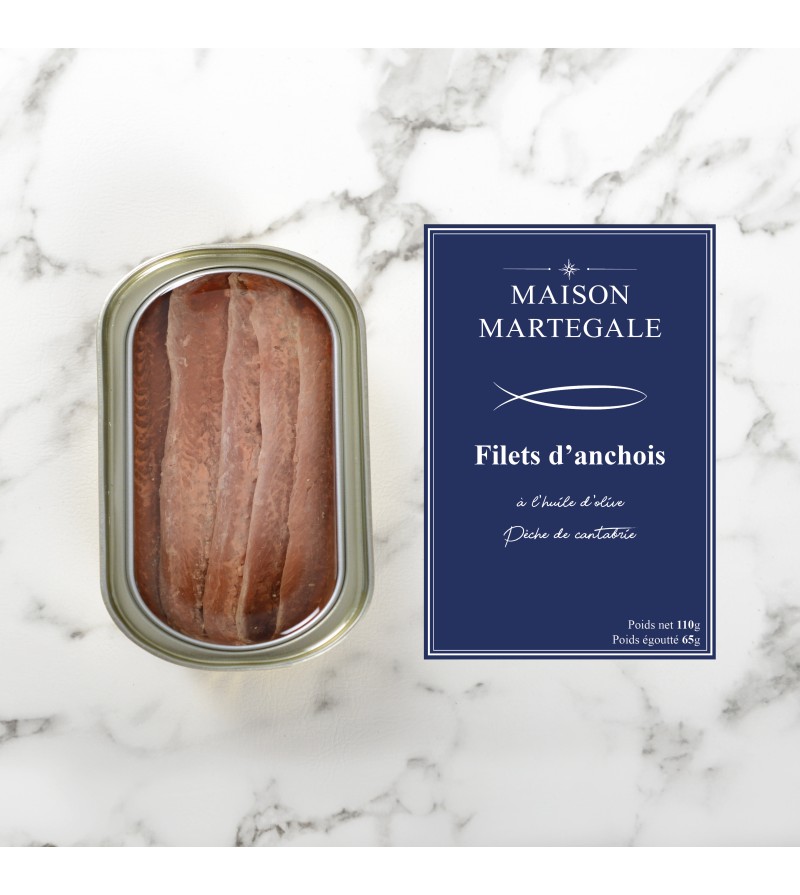 Filet d'anchois de cantabrie 110g