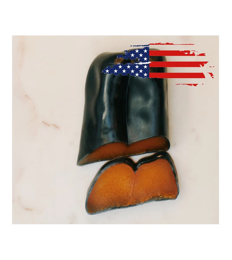 USA - 1KG  Black Bottarga Coated in Wax 150-180g